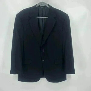 Jos A Bank 100% Cashmere Luxury Blazer Sport Coat Jacket Mens Size 43R Black